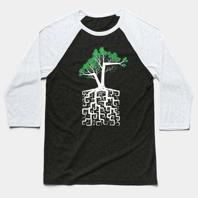 Square Root Baseball T-Shirt by c0y0te7